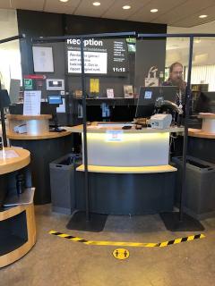 The new reference desk layout